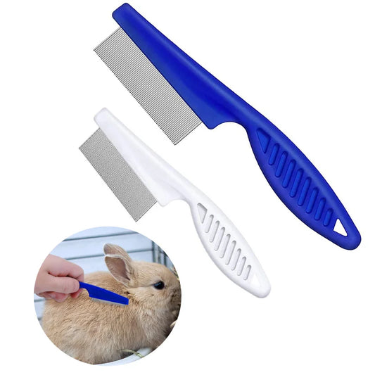 Ensemble brosse de toilettage et peigne anti-puces pour animaux de compagnie