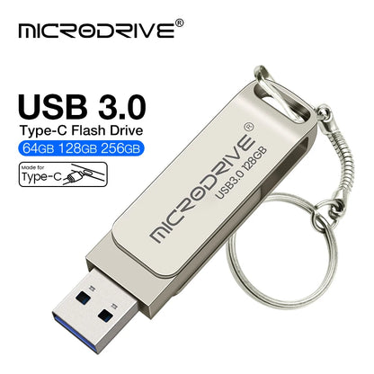 USB-C Type C 3.0 Flash Drive - 64GB to 256GB for Huawei and Android Smartphones
