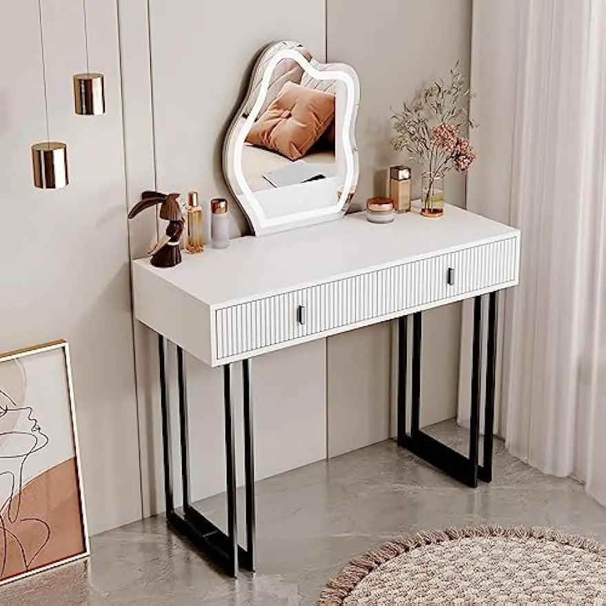 3-Color Dimming Mirror Vanity Desk