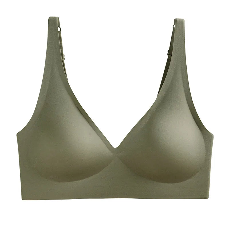 Women's Adjustable Seamless Wireless Push Up Bra