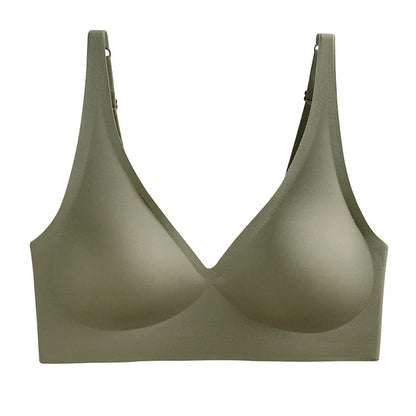 Women's Adjustable Seamless Wireless Push Up Bra