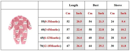 Langarm-Baby-Strampler-Winterkleidung
