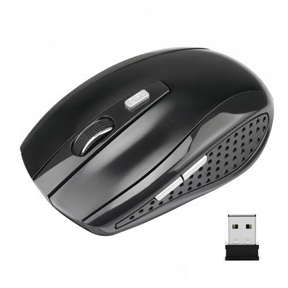 Wireless 2.4G Portable Optical Ergonomic Mice USB Adapter Mouse