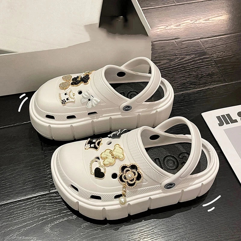 Summer tooling platform sandals cave slippers