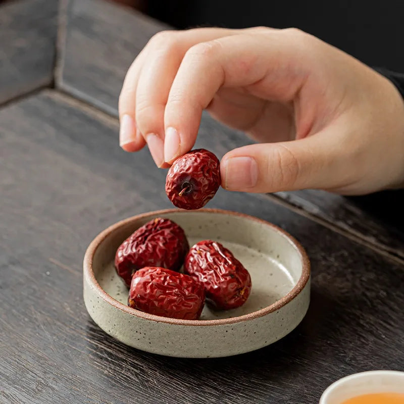 Service de table rond 12 pièces en grès