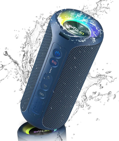 40W Bluetooth Speaker Enhanced Bass – Portable Wireless Outdoor 30Hrs Playtime IP7 Waterproof Bluetooth 5.3 Shower Speaker