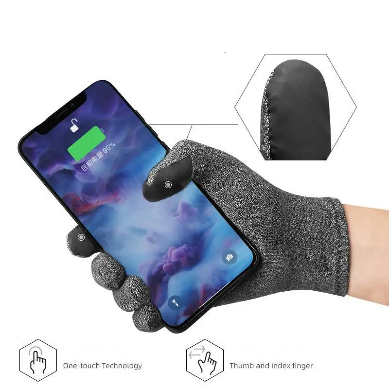 Winter Touchscreen Arthritis Gloves - Thermal & Magnetic Therapy