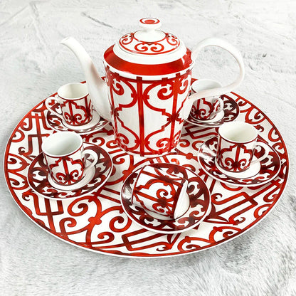 Coffee Cup Set with Saucers Gift