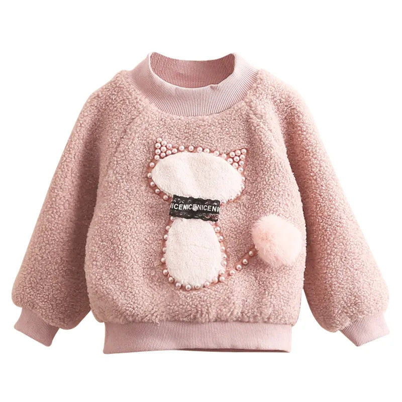 Kids Pullover Sweatshirts Pearl Cartoon