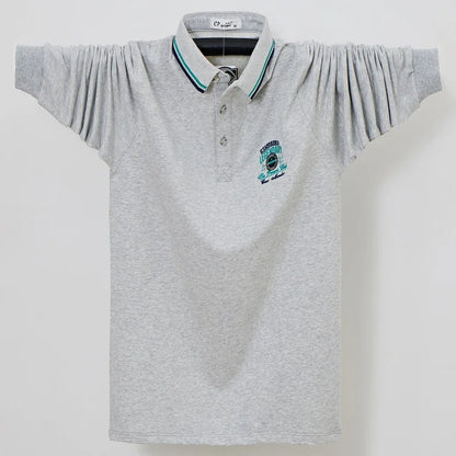 Polos amples à manches longues doublés en polaire pour hommes