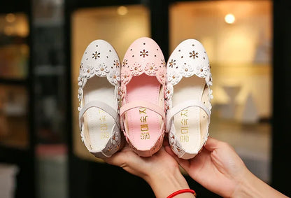 Flower Cut-Out Toddler Girl Flats