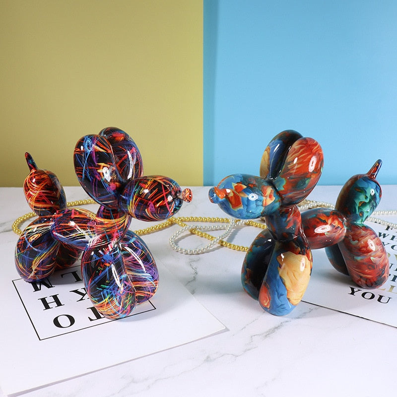 Modern Balloon Dog Sculpture – Desktop Art Decor