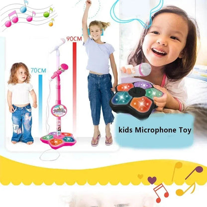 Kids Microphone with Stand Karaoke Music Instrument Educational Brain-Training Toy