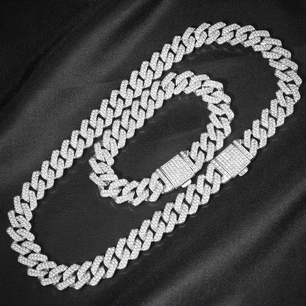 Iced Out Rhinestone Miami Cuban Link Chain