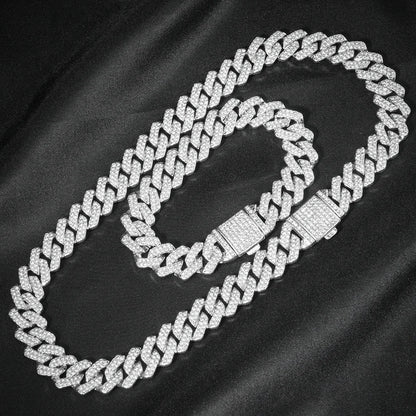 Iced Out Rhinestone Miami Cuban Link Chain