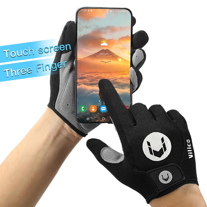 Breathable Anti-Slip Full Finger Cycling Gloves –  Anti-Shock