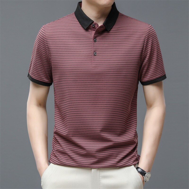 Summer Men's Striped T-Shirt