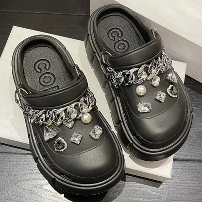 Summer tooling platform sandals cave slippers