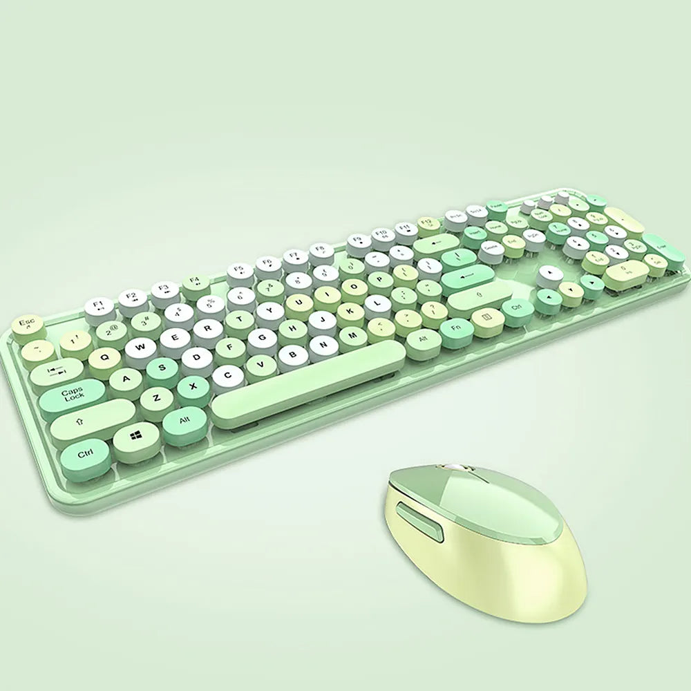 Combo clavier et souris sans fil couleur bonbon