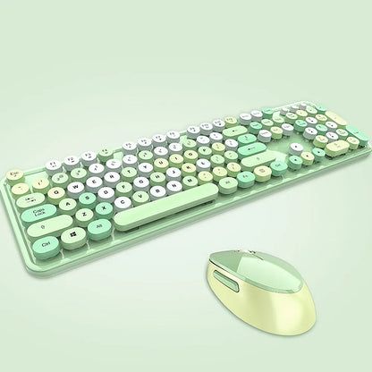 Combo clavier et souris sans fil couleur bonbon