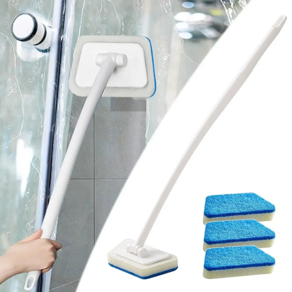 Brosse murale multifonction pour salle de bain - Manche long