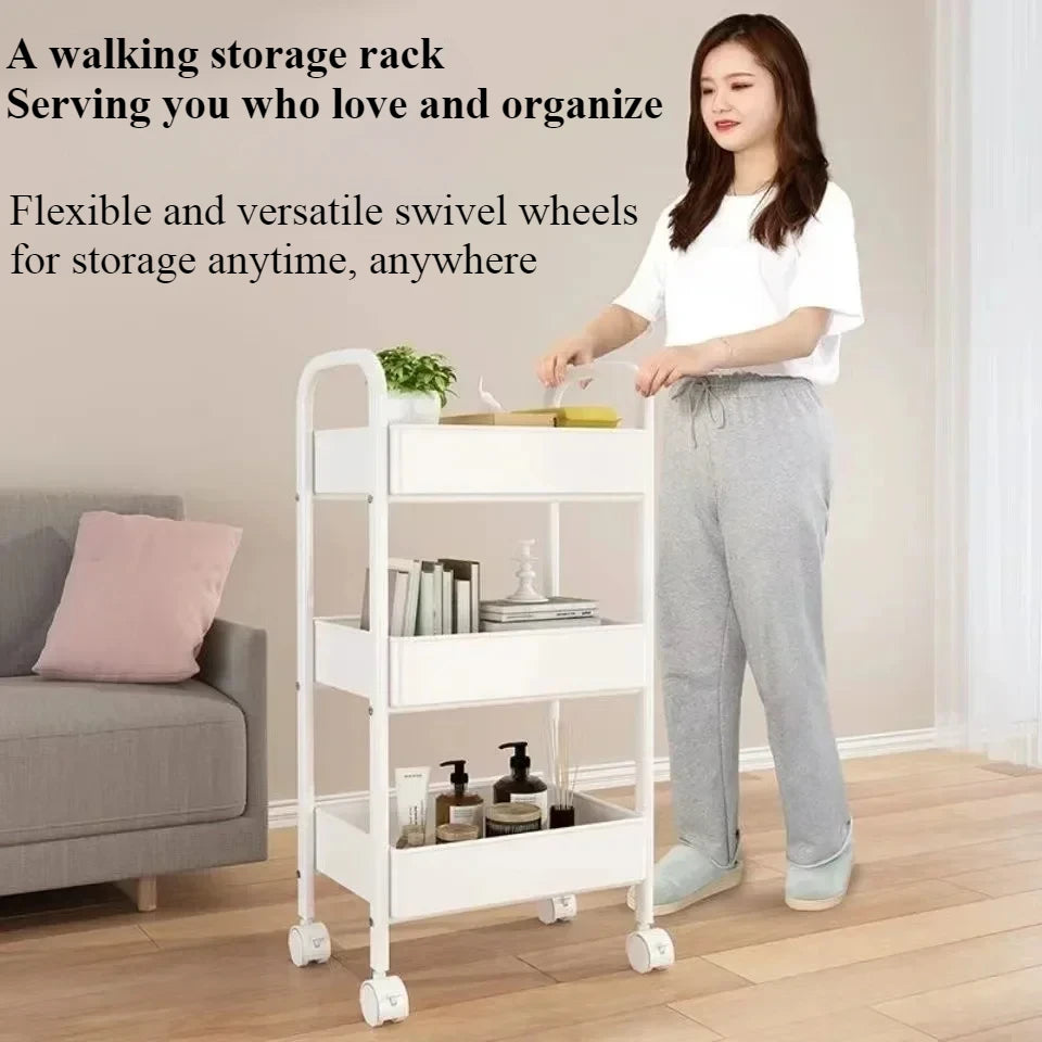 Multi-Layer Kitchen Floor Bedroom Trolley Rack