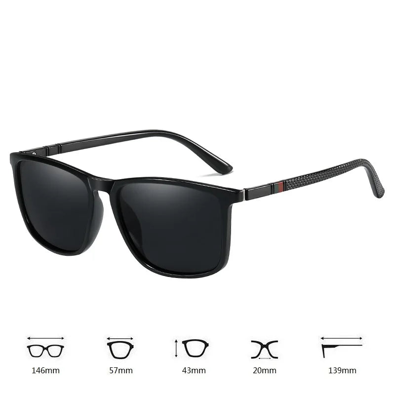 UV400 Polarisierte Sonnenbrille Unisex Reise Autofahren Blendschutz TR90 Brille