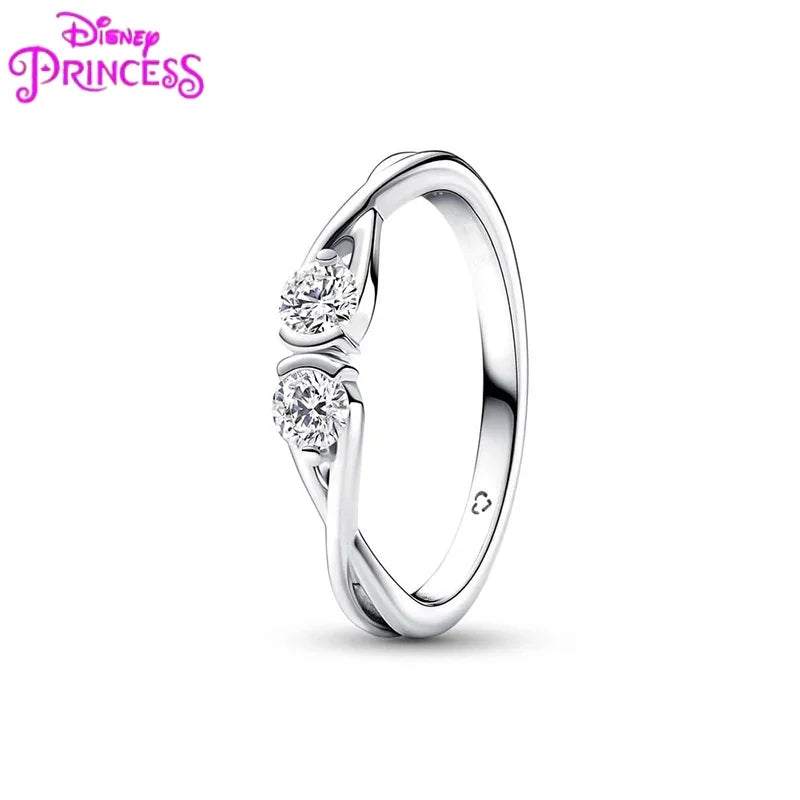 Princess Tiara Crown Ring in 925 Silver