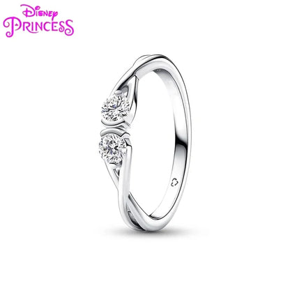 Princess Tiara Crown Ring in 925 Silver