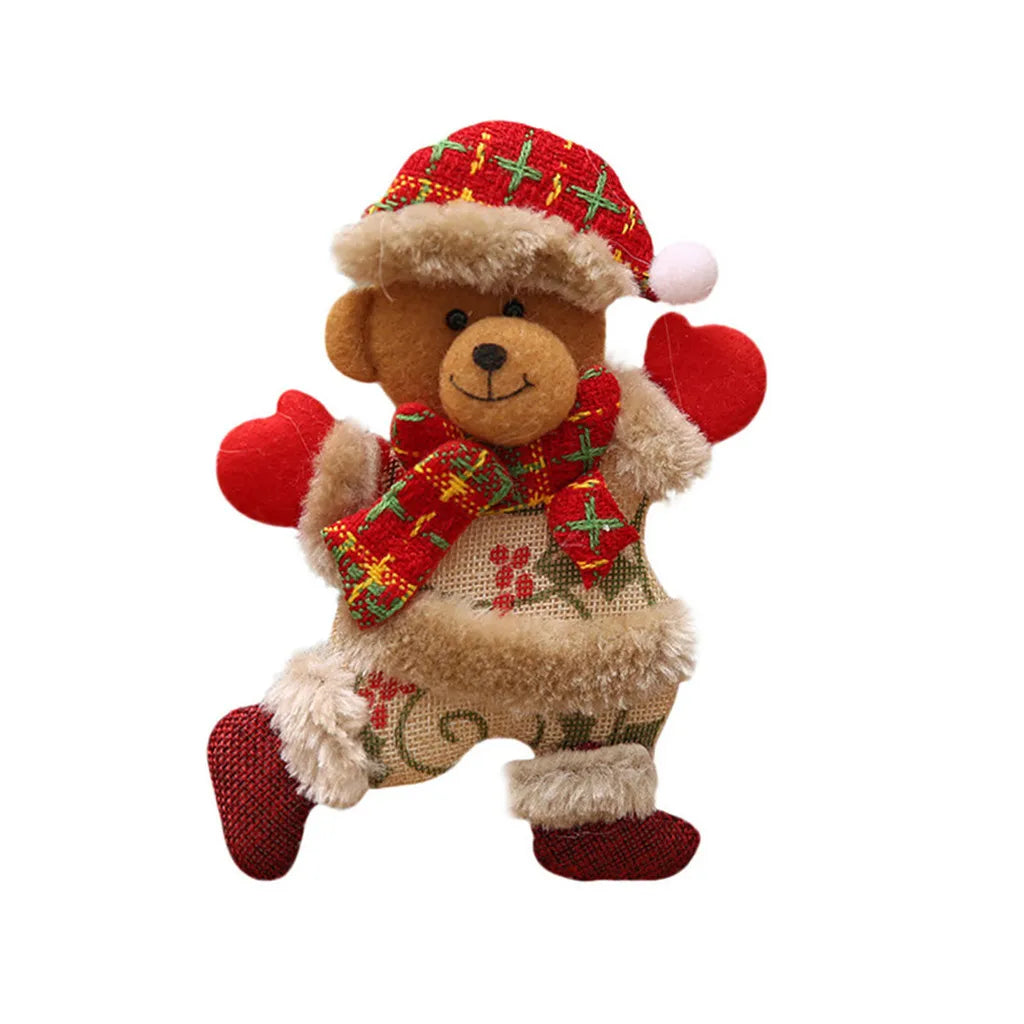 Cheerful Cartoon Christmas Pendants Festive Decor for Home