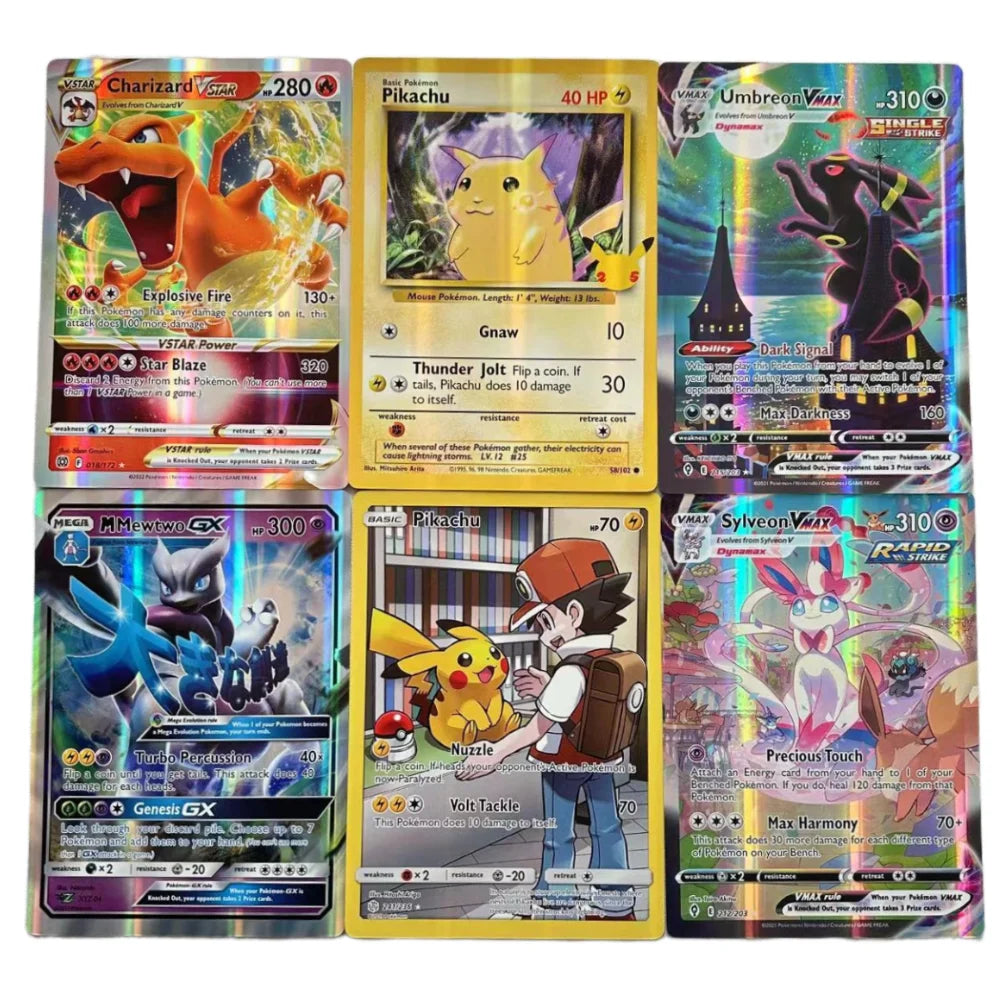 Cartes Pokémon surdimensionnées - Ensemble de 30 cartes Jumbo VMAX VSTAR Shiny Rare