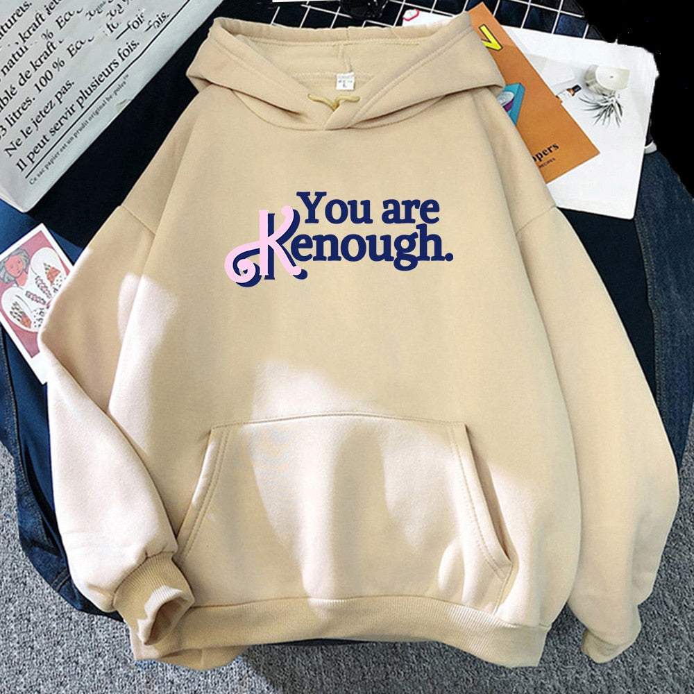 Pink Kenough Letter Print Sweatshirt