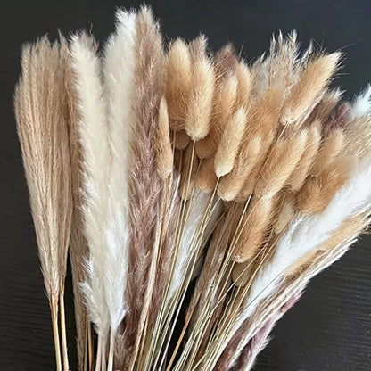 70pcs Reed Dried Flower Bouquets