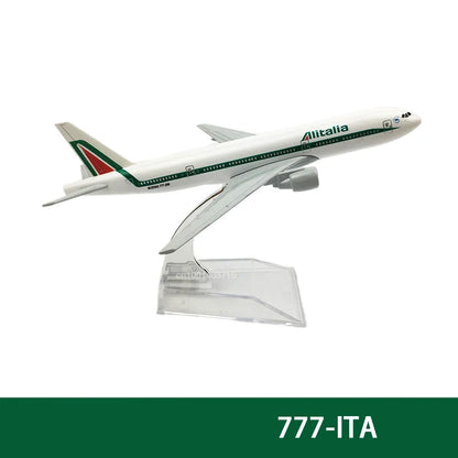 Metallflugzeug-Nachbildung Emirates Airlines A380 B777 Flugzeug Druckguss-Modell Spielzeug für Jungen