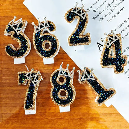 Bougies d'anniversaire numérotées de 0 à 9 - Décoration de gâteau