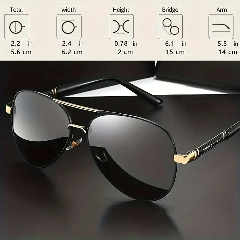 Photochromic Polarized Sunglasses for Men