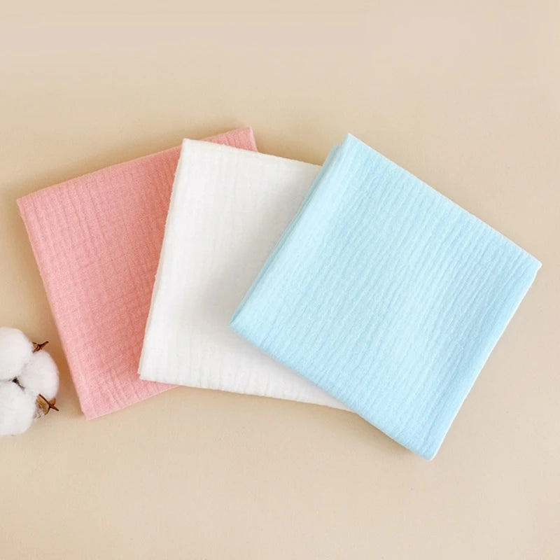 Serviettes douces lavables en coton pour bébé nouveau-né, double couche