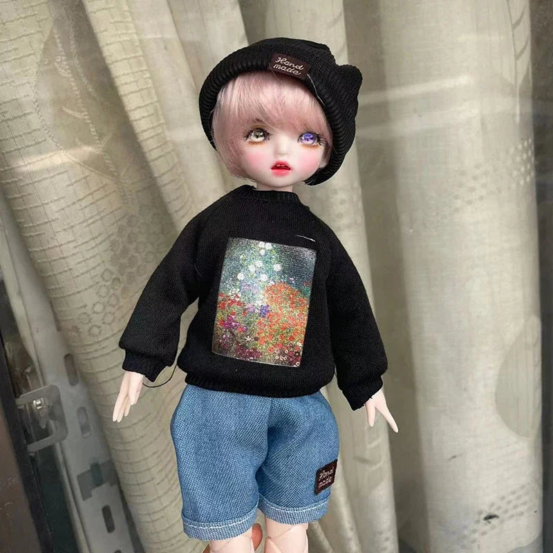 Poupée BJD 30 cm 1/6, ensemble complet avec 3 paires d'yeux – Jouet tendance et mignon pour filles