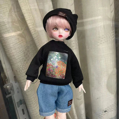 Poupée BJD 30 cm 1/6, ensemble complet avec 3 paires d'yeux – Jouet tendance et mignon pour filles