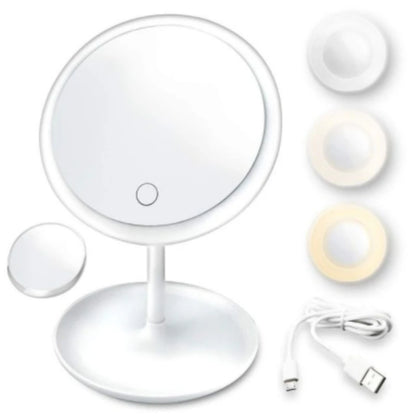 Glam Vanity Set with Lighted Mirror