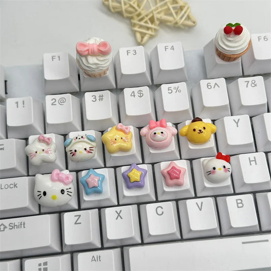 Cartoon-Tastenkappen-Set für DIY-Tastaturen