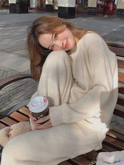 Autumn Knit Set Pullover & Pants