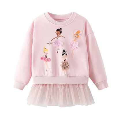 Baby Girls Cartoon Fleece Sweatshirt