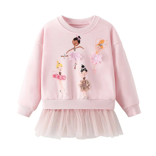 Sweat-shirt en molleton de dessin animé pour bébé fille