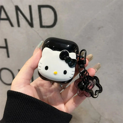 Étui pour AirPods en TPU Hello Kitty Candy - Porte-clés 