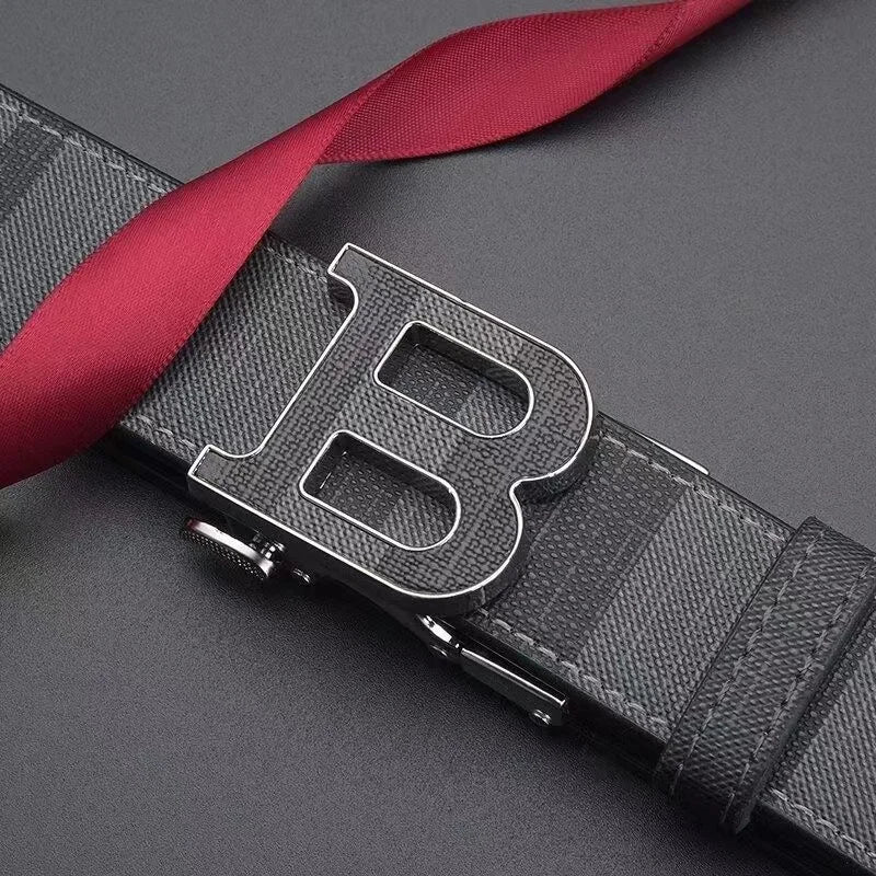 Ceinture en cuir à boucle coulissante pour hommes