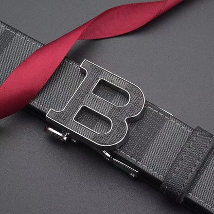 Ceinture en cuir à boucle coulissante pour hommes