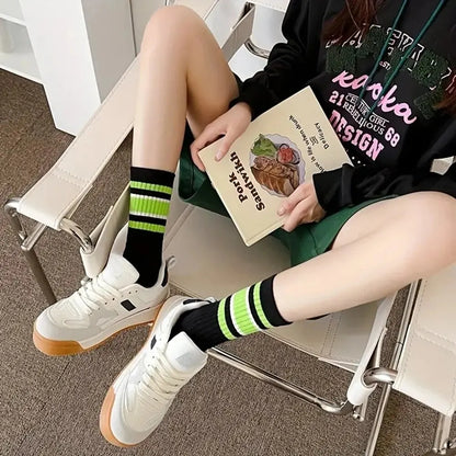 Women's Warm Striped Socks - Colorful