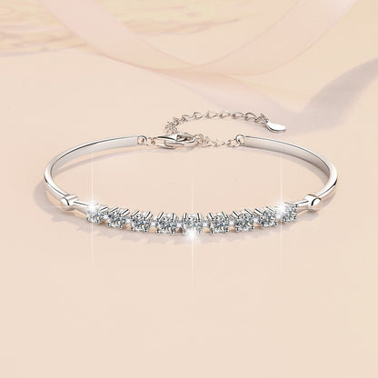 Luxury Moissanite Diamond Bangle