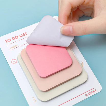 Multicolor Adhesive Notepad in 3 Sizes for Office and School